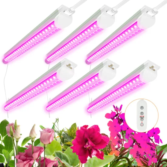 Jesled T8 LED 植物育成ライト、温室用接続可能なフルスペクトル育成ライト
